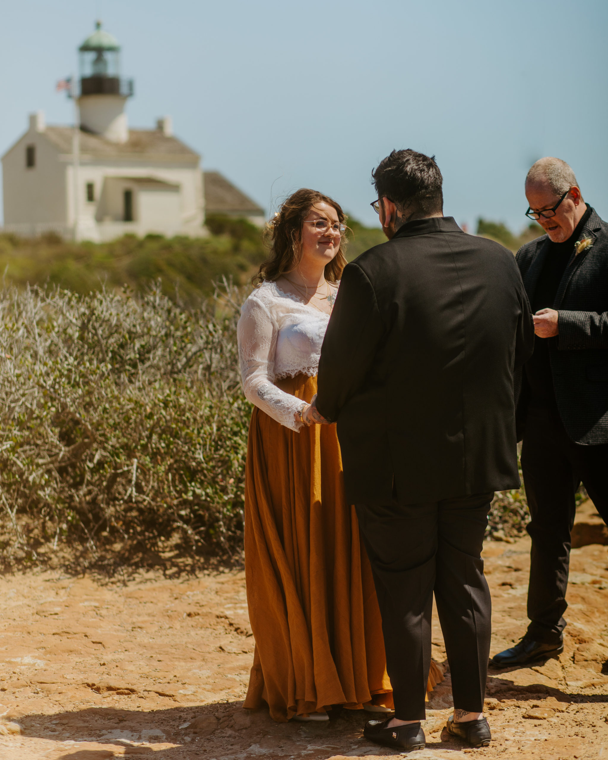 Cabrilla Monument Wdding Ceremony Cliffside San Diego 