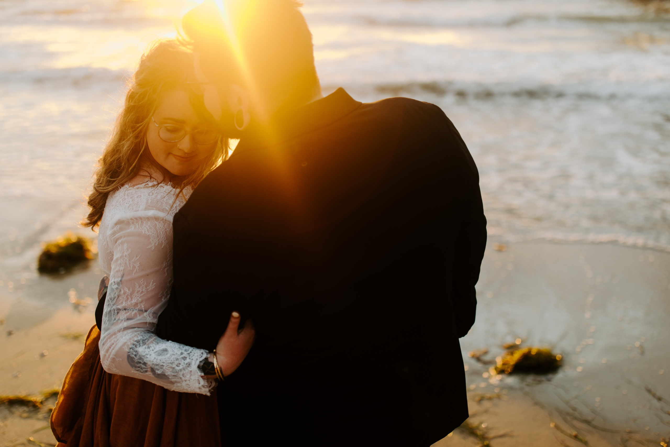 Ocean Beach San Diego Sunset Elopement at Golden Hour