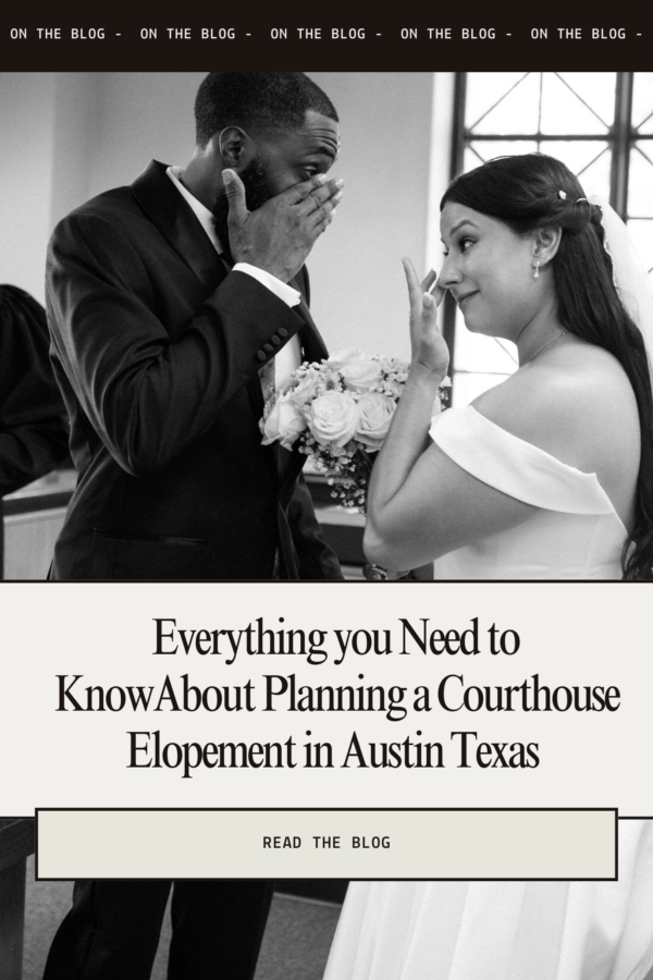 text image that reads "Austin Courthouse Wedding Planning guide"