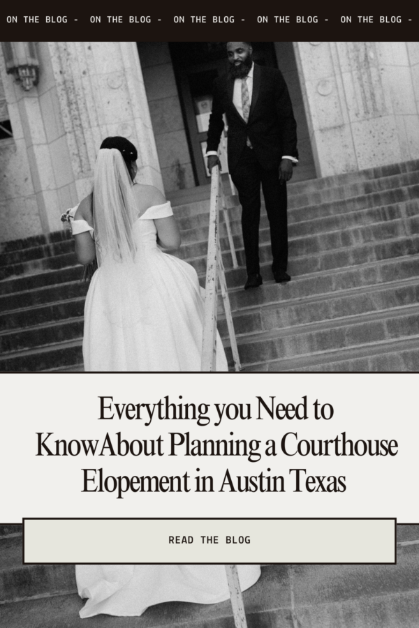 Austin courthouse elopement planning guide text post 